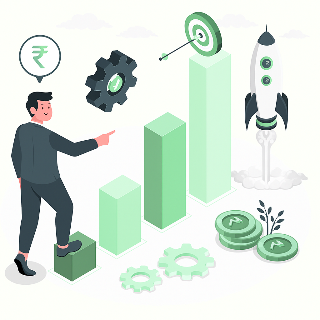 Financial Journey Illustration